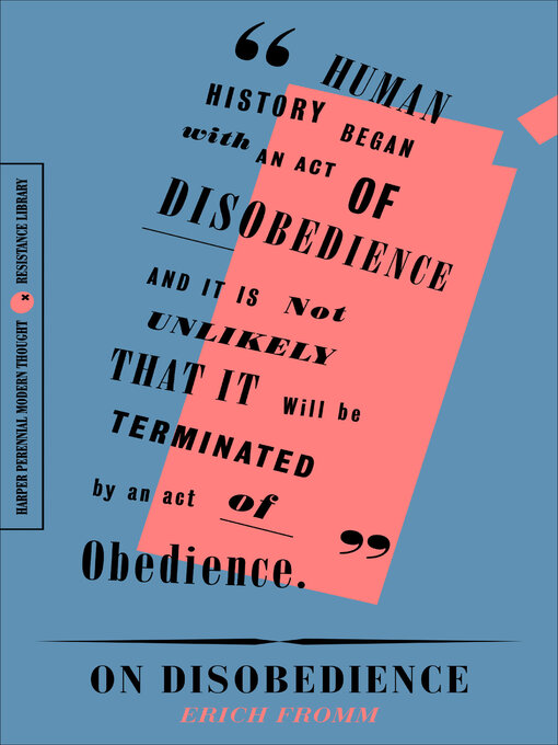 Title details for On Disobedience by Erich Fromm - Available